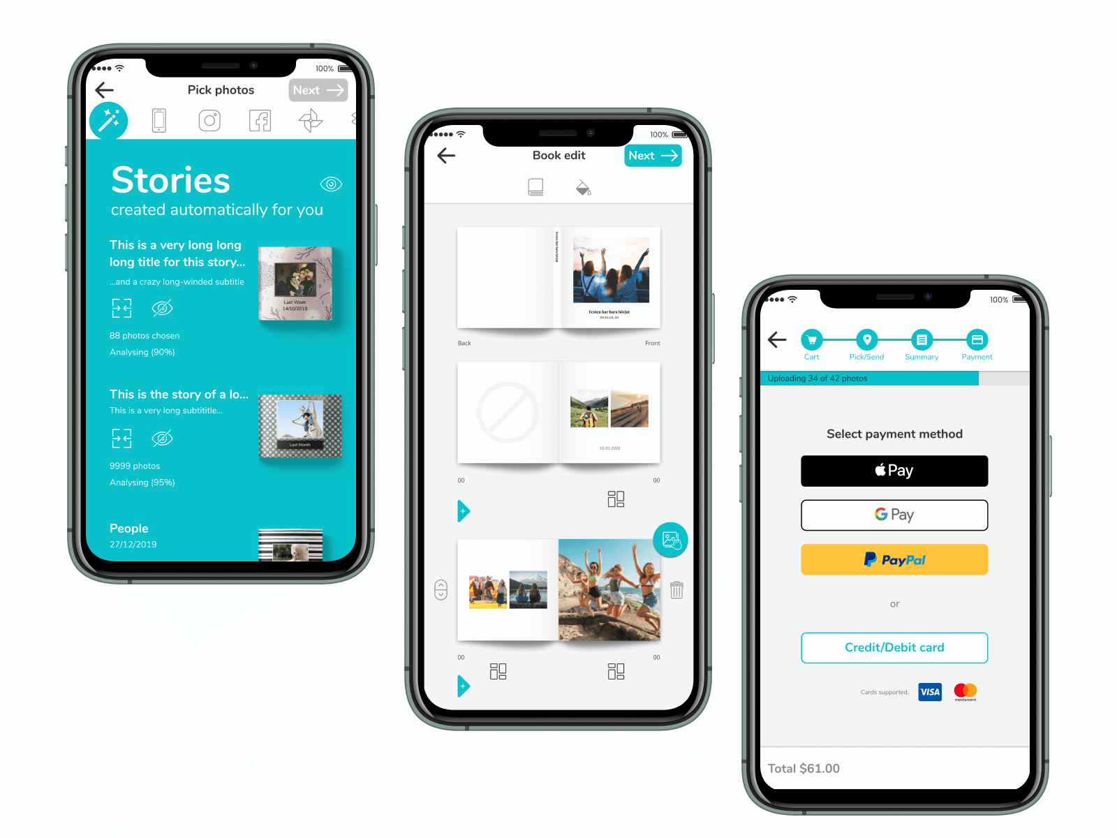 V3 Whitelabel Photobook app; from layflat books to "clickncollect"