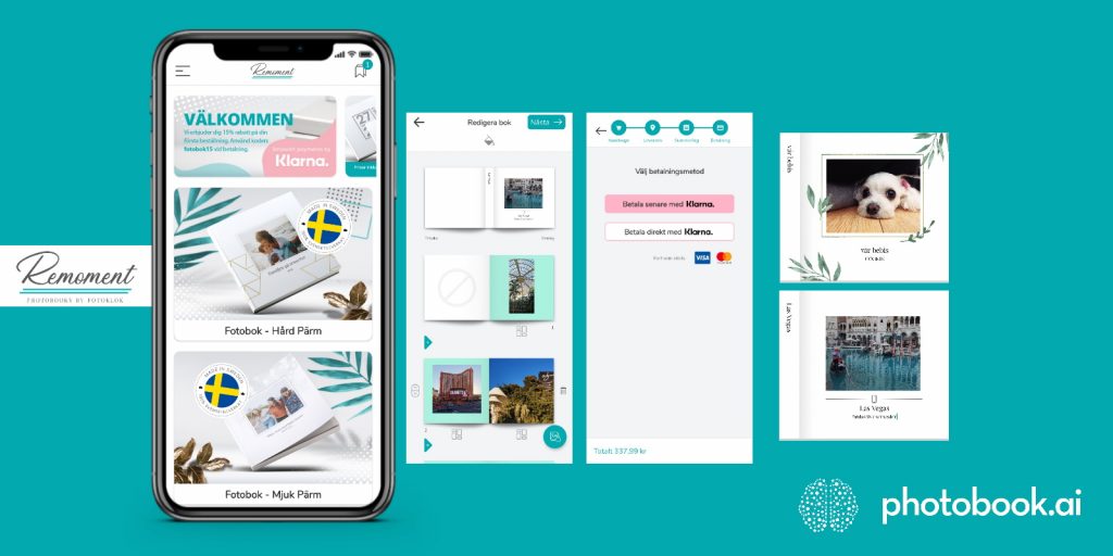 Remoment mobile photobook automatic creation app
