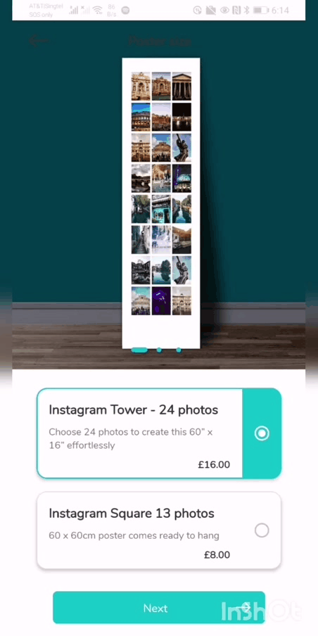 Making Instagram Posters on mobile