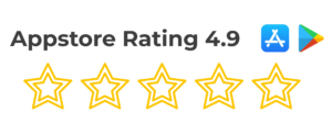 4.9 stars app rating