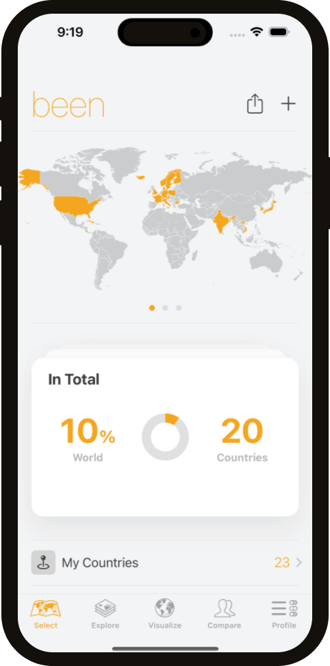 been travel logging app